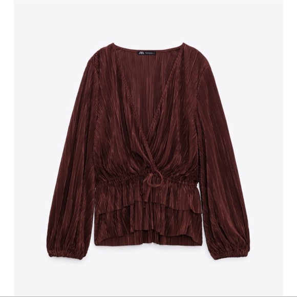 Zara Pleated Blouse - Picture 7 of 10